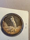 Hole In One Golf Silver Round 1 oz .999 Fine Silver Medallion Golfer Trophy