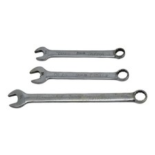 Vintage Snap-On 3 Pc Combination Wrench Set Mechanics Hand Tools