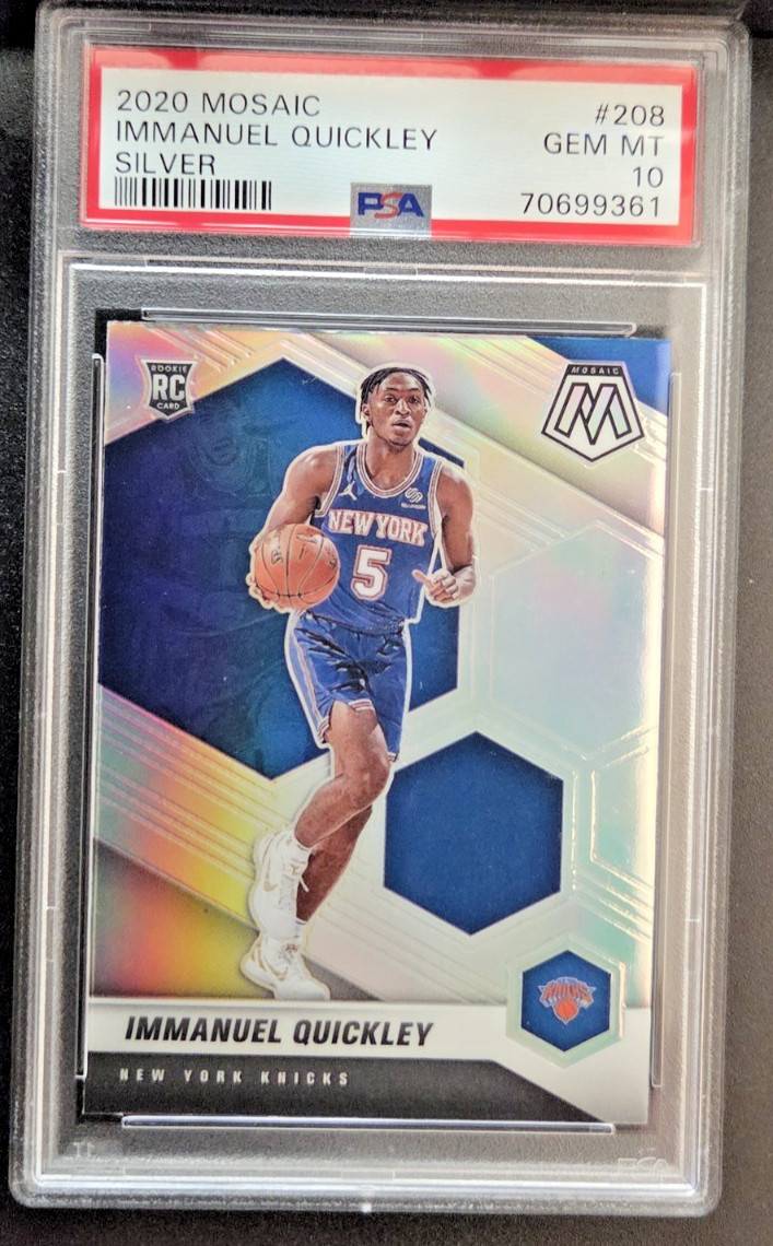 2020-21 Panini Mosaic - Rookie Immanuel Quickley #208 PSA 10 Kentucky Wildcats