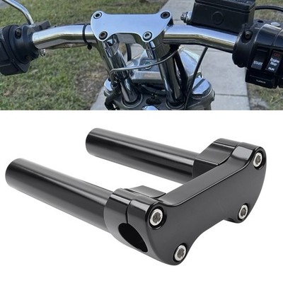 6,5 ''Lenker Riser Flache 1'' Top Clamp Für Harley Softail Dyna Sportster Schwarz