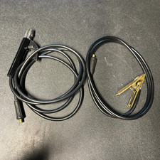 Kit Cavi Saldatura MMA elettrodo Massa 2M Pinza 3M Attacco 10mm Cavo Rame 25mm