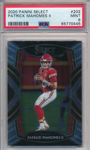 2020 Panini Select Patrick Mahomes II #202 PSA 9 Mint