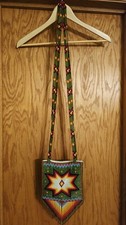 Native American Handmade Beaded Purse Crossbody Bag