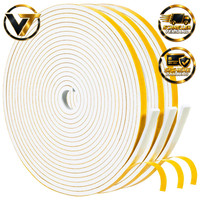 Dichtungsband Selbstklebend Schaumstoffband 6Mm X 3Mm Weiß 15M FüR TüRen