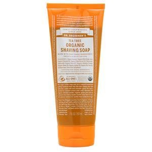 Органическое мыло для бритья Dr. Bronners Чайное дерево, 7 жидких унций
