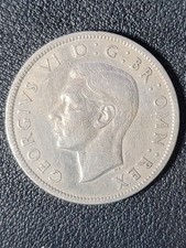 1949 King George VI Two Shillings Florin IND IMP Coin VF Circulation