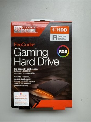 New Seagate FireCuda 1TB External USB HDD Gaming Hard Drive STKL1000400
