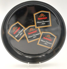 HENNINGER - BIER/BIRRA VASSOIO PUBBLICITARIO IN LATTA DA COLLEZIONE VINTAGE