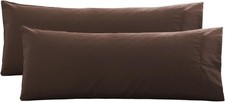 Long Body Pillowcases 2 Pack, Super Soft Bed Pillow Covers Envelop