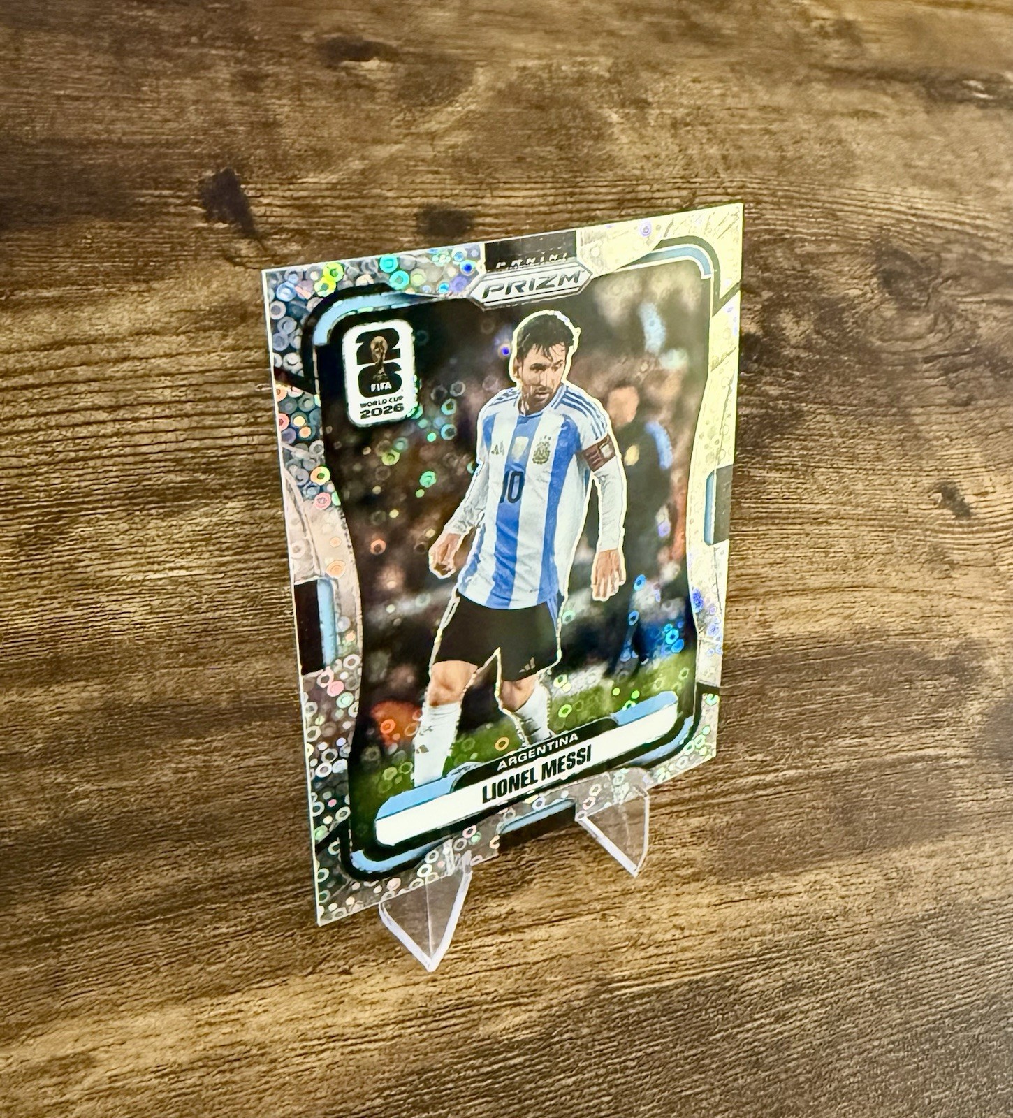 2026 Panini Prizm FIFA World Cup Lionel Messi Disco Prizm SP #10 view 3