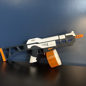 Electric Splatter Ball Gun with Barrell Magazine and clip extension