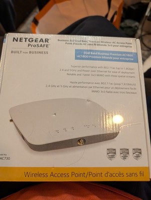 Netgear ProSAFE Business 3x3 Dual Band Premium Wireless-AC Access Point WAC730