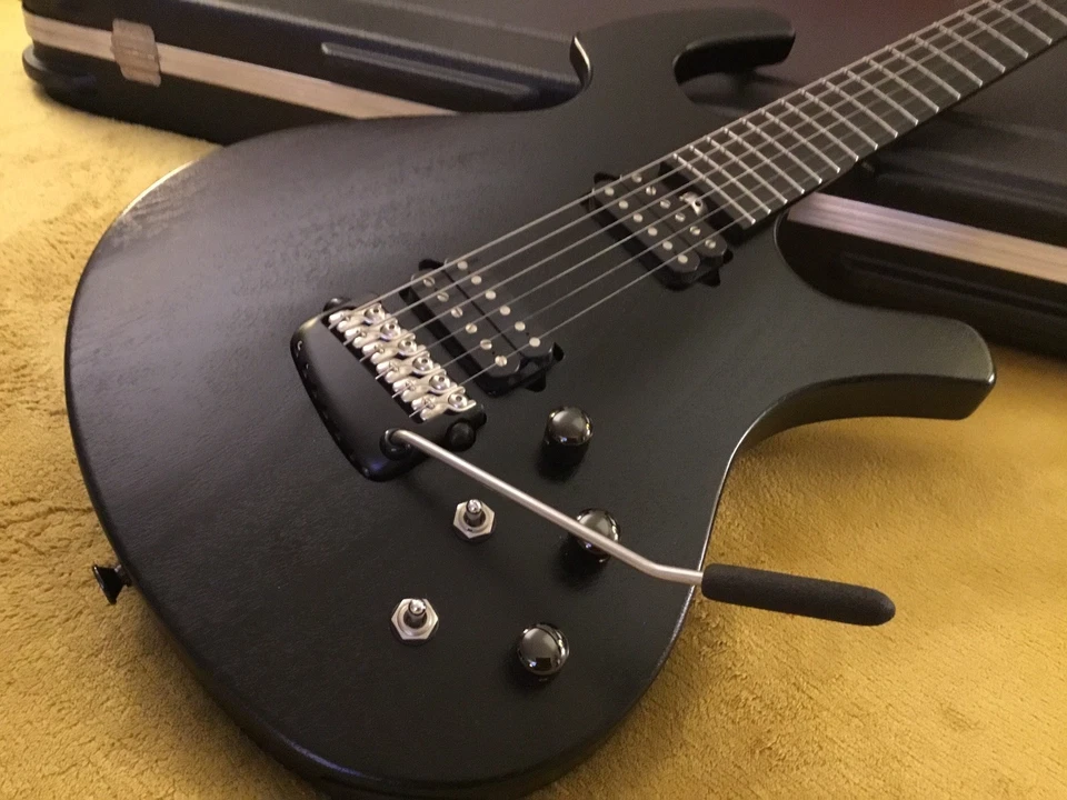 Parker Nitefly M Guitar - HH + Piezo Rare Black Finish w/ Parker Hardshell Case  - Image 3 of 4