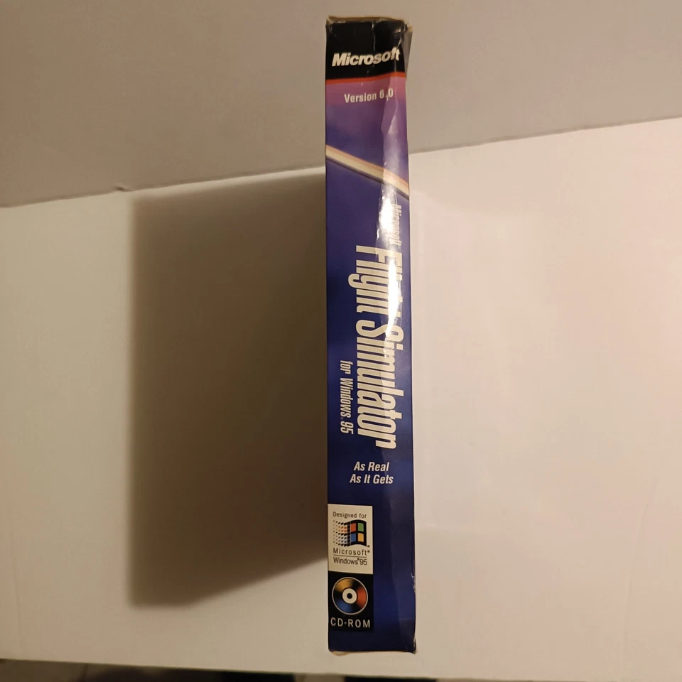 MS Flight Simulator Win 95 PC Big Box | KOMPLETT CIB | Vintage Sammlerstück 1996 - Bild 4 von 4