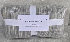 NEW PARACHUTE Organic Cloud Cotton Pillow Sham Set 2 KING Grey Marble FREEUSHIP