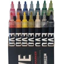 EVOLVE E19 Water Based Paint Marker Set of 14