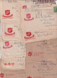 C2260) JOB LOT 1940's WW2 PERIOD SALVATION ARMY AND A.C.F. COVERS