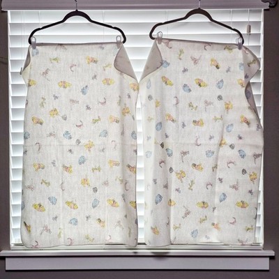   HTF Vintage 1980's Winnie The Pooh Flannel Receiving Blankets Set of 2