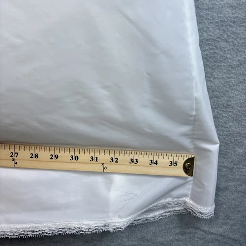 Vintage Crinoline Full Maxi Slip S/XS Petticoat White Bridal Layered Zipper - Picture 13 of 19