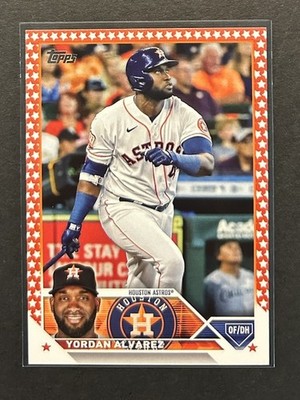 2023 Topps #181 Yordan Alvarez Independence Day 44/76