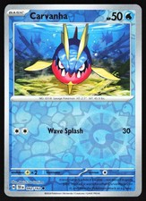 Carvanha 042/162 Pokemon SV05: Temporal Forces Reverse Holo Common NM