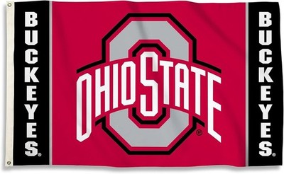Ohio State Buckeyes Flag 3x5 ft Banner NCAA Football Outdoor Red Large