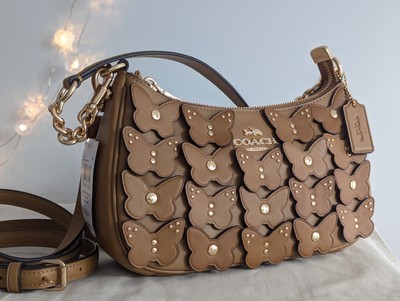 Coach Teri Shoulder Bag With Butterfly Applique CAJ97
