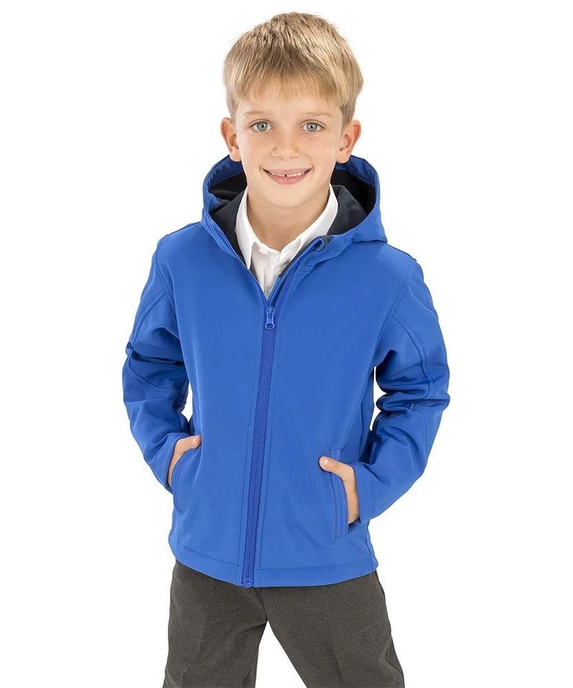 KIds Boys Softshell Jacket with Hooded Juniors Softshell Jacket