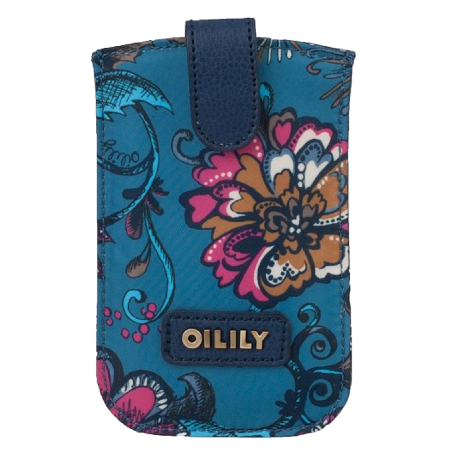 Oilily Mobile Phone Case Sea of Flowers Smartphone Pull Deep Ocean