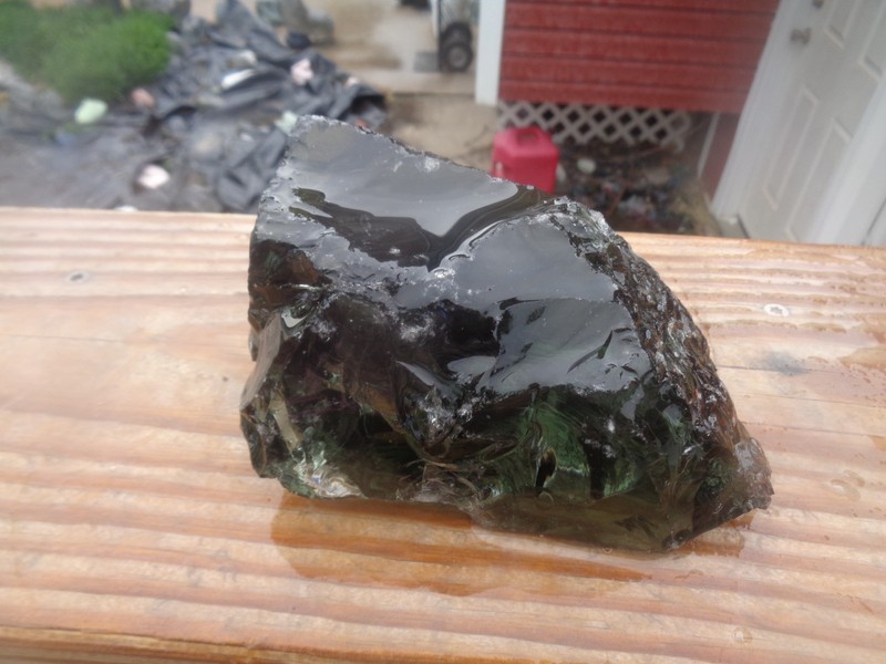 Glass Rock Slag Clear Smokey Rocks 2.8 lbs 100E Landscaping Aquarium