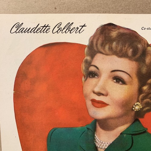 Vintage 1947 Claudette Colbert max factor Hollywood advertisement - Picture 2 of 6