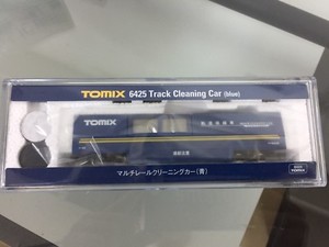 Tomix-6425-Track-Cleaning-Car-Blue-with-Optional-Supplies-Set-N-scale-F-S