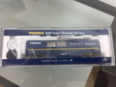 F//S N scale with Optional Supplies Set Tomix 6425 Track Cleaning Car Blue