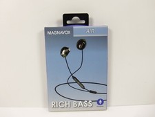 Magnavox Air Rich Bass Earbuds With Microphone MHP4858-BK