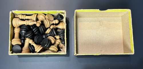 Drueke’s No. 0 Holzschachfiguren komplett im Originalkarton ein Set - Bild 2 von 7