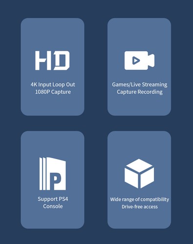 USB3.0/4K HD to Mobile Phone Laptop HDMI-Compatible Video Capture Card - Afbeelding 9 van 12