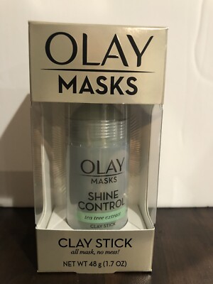 Olay Shine Control Face Mask Tea Tree Extract 1.7 oz Mattifying Skincare New