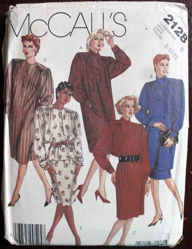 Vintage McCall's Misses Kleid, Tunika oder Bluse & Rock Muster #2128 8-10-12 ungeschnitten - Bild 1 von 2