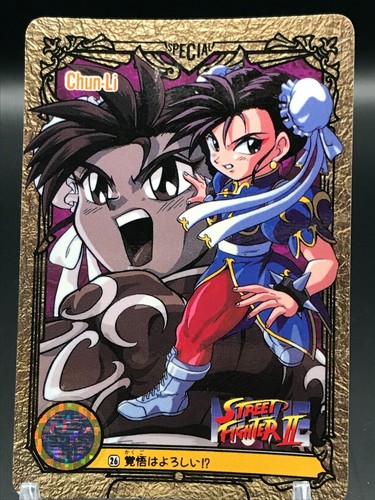 Chun-Li Street Fighter IICARDDASS TCG CAPCOM JAPÓN 1994 Raro Envío Gratis No.26 - Imagen 6 de 12