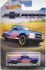 HOT WHEELS 2018 SPECIAL EDITION CHEVY TRUCKS 100 YEARS BLUE CHEVY 1500 PICKUP 