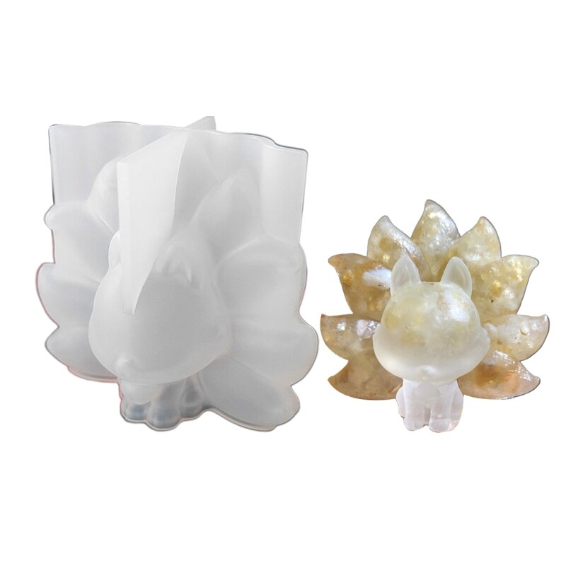 Handmade Desktop Decoration Resin Casting Mold DIY 3D Animal Ornament Epoxy Mold