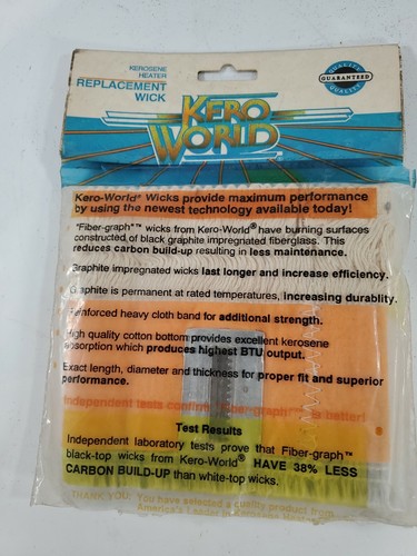 Kero World Kerosene Heater Replacement Wick w/Fiber-graph - Picture 4 of 6