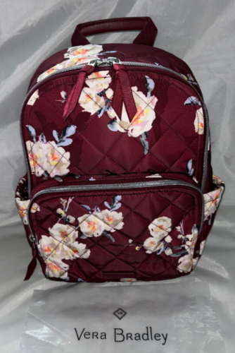New Vera Bradley Performance Twill Small Backpack Blooms Branches MSRP $110.00