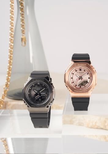 CASIO G-SHOCK GM-S2100PG-1A4JF Women's Watch Mid Size Black Pink Gold - Picture 5 of 5