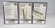 BELL OUTDOOR 5322-0 WEATHERPROOF SINGLE-GANG BOX, 1/2" THREAD (LOT OF 3) NIB