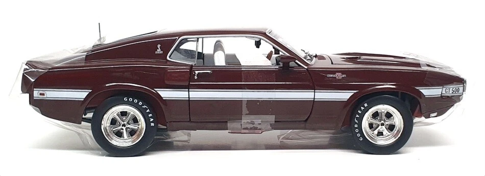 Autoworld 1/18 Scale AMM1290/06 - 1969 Shelby GT-500 - Maroon - Image 3 of 4