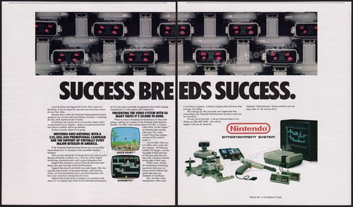 NINTENDO R.O.B. / Robot - Original 1986 Early Trade AD / NES Game Promo / Poster - Bild 1 von 3