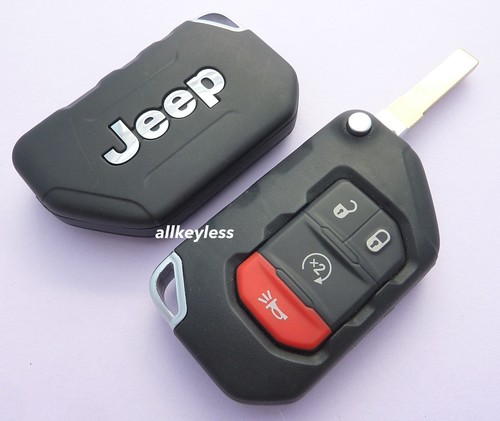 OEM JEEP WRANGLER GLADIATOR 2018-25 flip smart keyless remote key fob OHT1130261 - Picture 2 of 6
