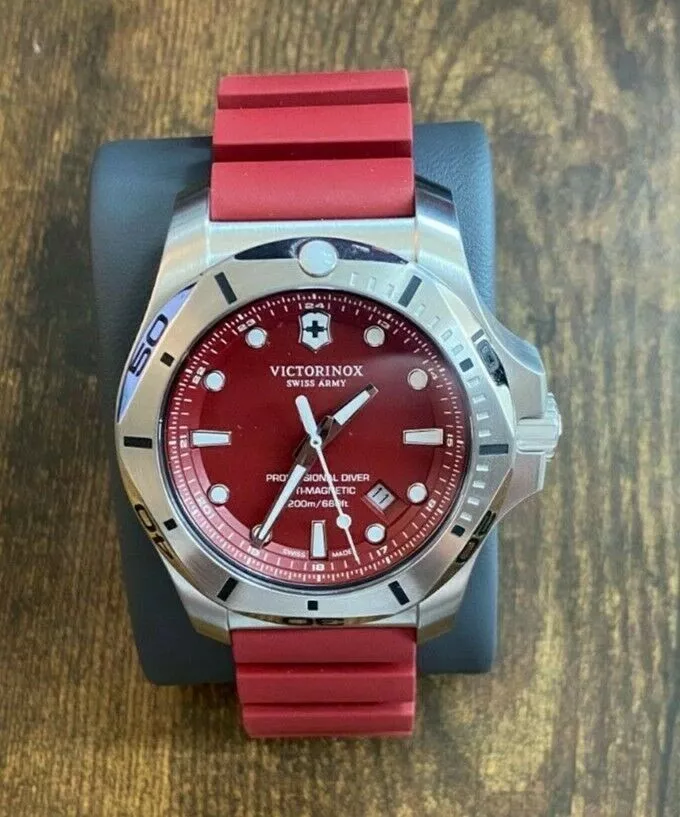 Victorinox I.N.O.X. Professional Diver Red Dial Men's Watch
