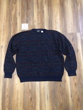 VTG The Italian Sweater Co. Size L Mens Acrylic/Wool Colorful Textured Sweater